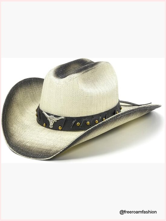 Straw Cowboy Hat with 4.2\